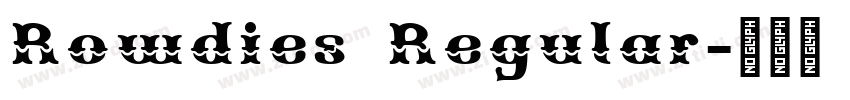 Rowdies Regular字体转换 Rowdies Regular字体转换